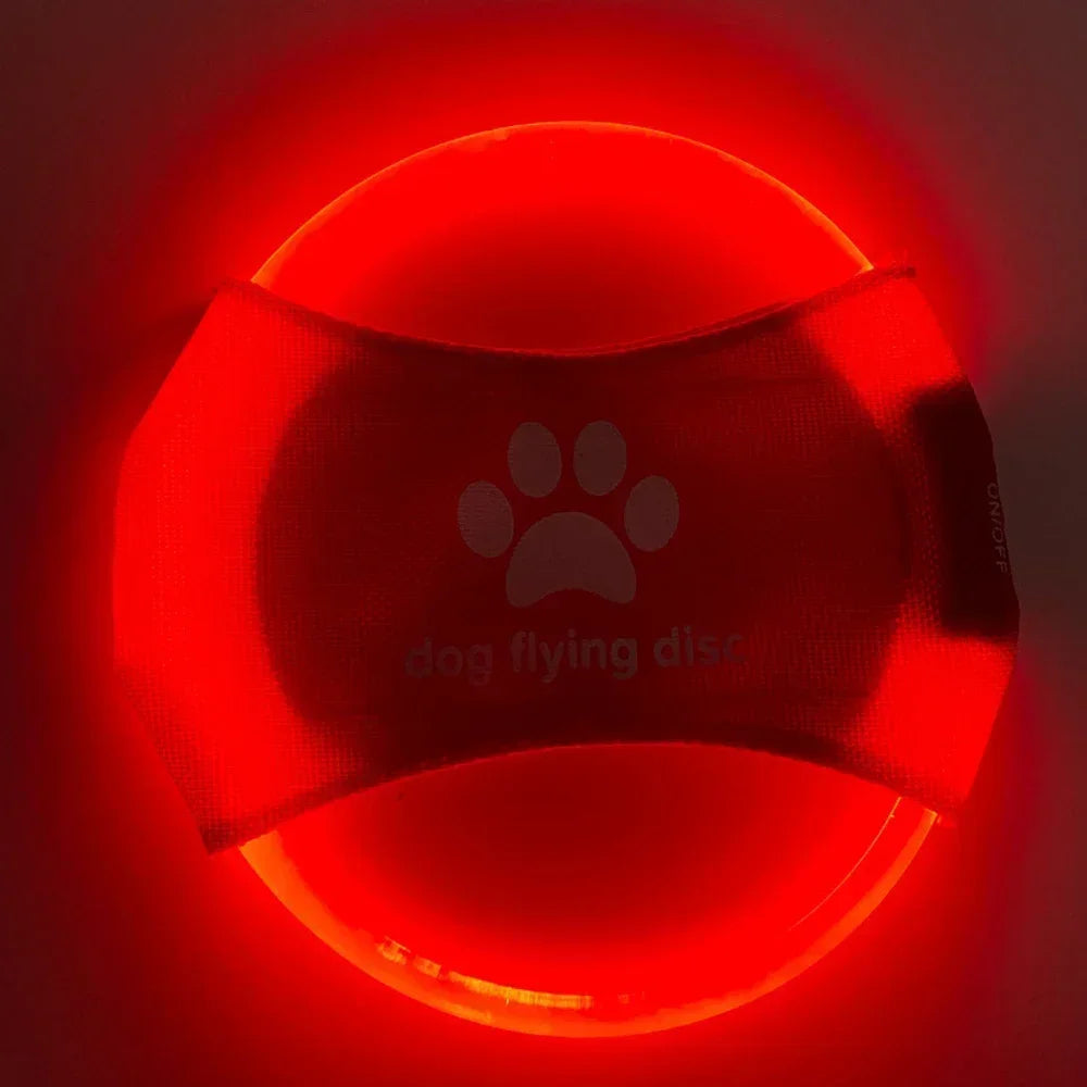 Dog Flying Discs 3 Modes Light Glowing LED luminousTrainning Interactive Toys Game Flying Discs Dog Toy Pet Dog Accessories