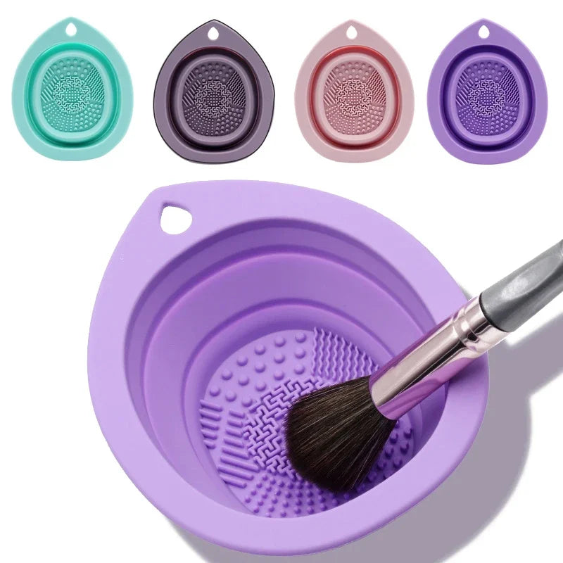 Silicone Makeup  Brush Cleaning Bowl