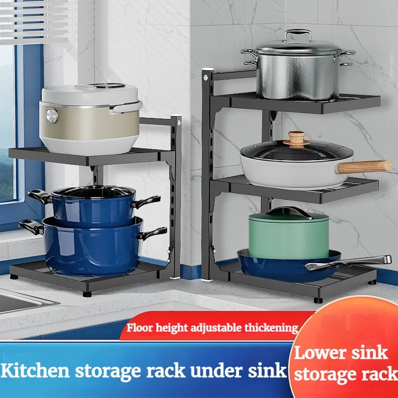 Kitchen Multi-Layer Cooker Storage Rack