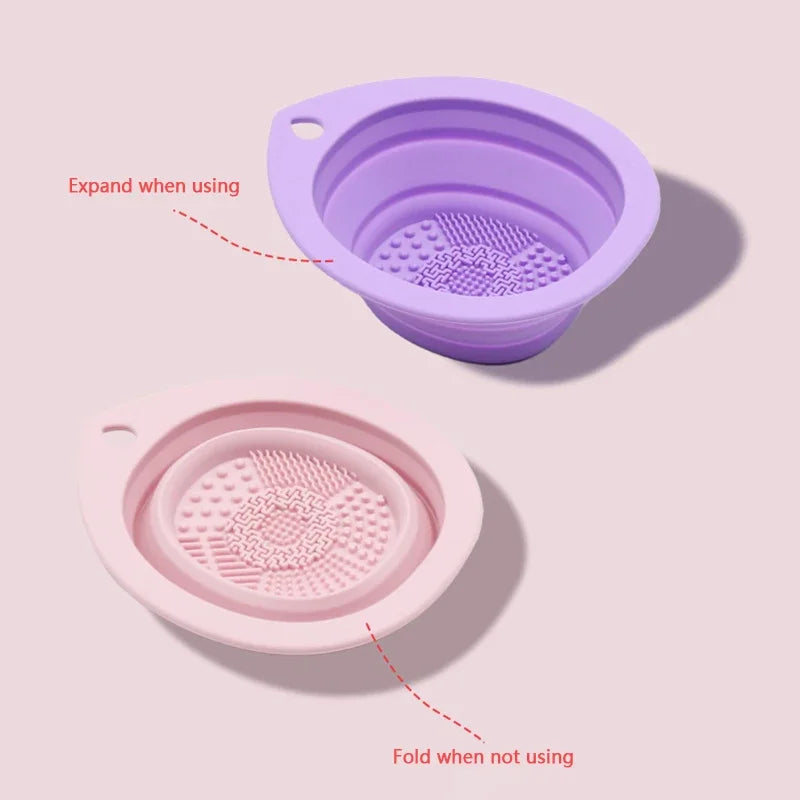 Silicone Makeup  Brush Cleaning Bowl