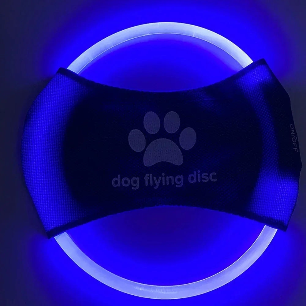 Dog Flying Discs 3 Modes Light Glowing LED luminousTrainning Interactive Toys Game Flying Discs Dog Toy Pet Dog Accessories