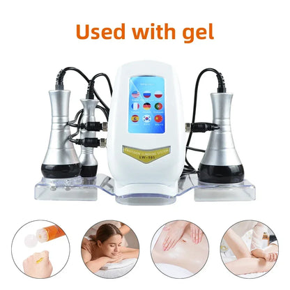 3-in-1 Vacuum 40K Slimming Cavitation Machine Skin Tightening And Anti Wrinkle Beauty Equipment With Gel（Fast Shipping）