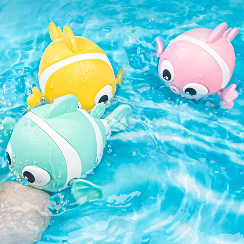 Cartoon Wind-Up Swimming Fish Bath Toy