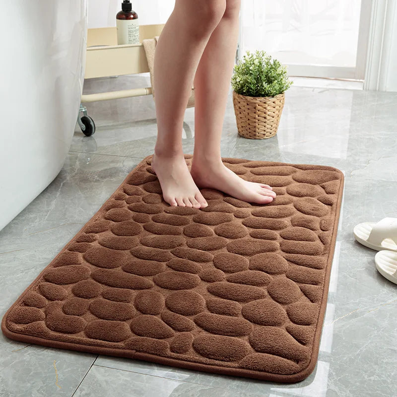 Cobblestone Pattern Non Slip Bath Mat