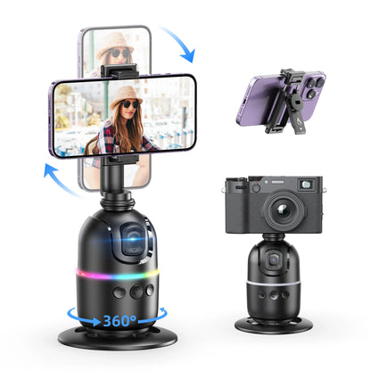 Selfieshow P03 Gimbal Stabilizer 360 Rotation Follow Focus Auto Face Tracking Tripod Desktop Cell Phone Holder for Live/Photo