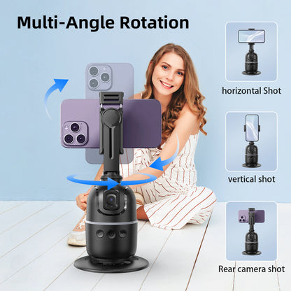 Selfieshow P03 Gimbal Stabilizer 360 Rotation Follow Focus Auto Face Tracking Tripod Desktop Cell Phone Holder for Live/Photo