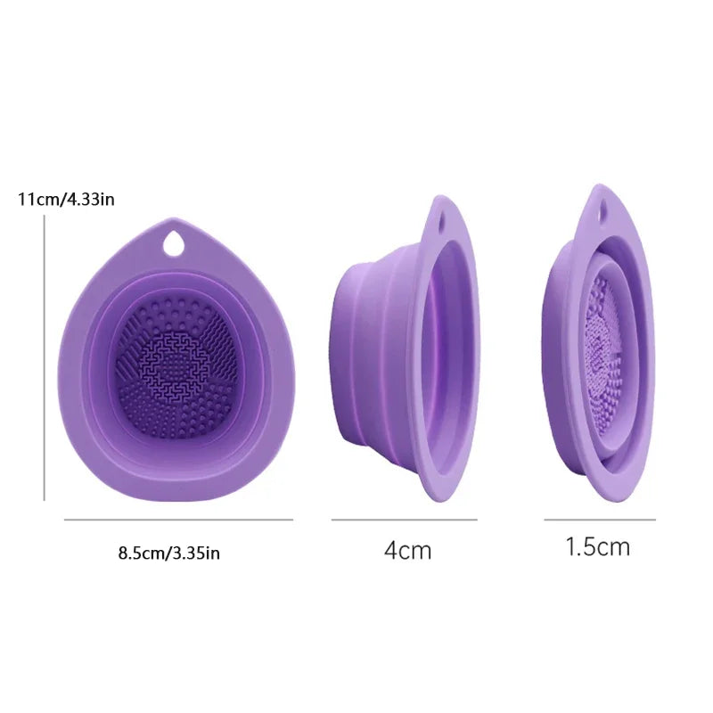 Silicone Makeup  Brush Cleaning Bowl