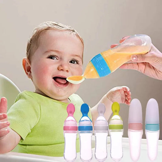 Baby Silicone Rice Cereal Food Spoon