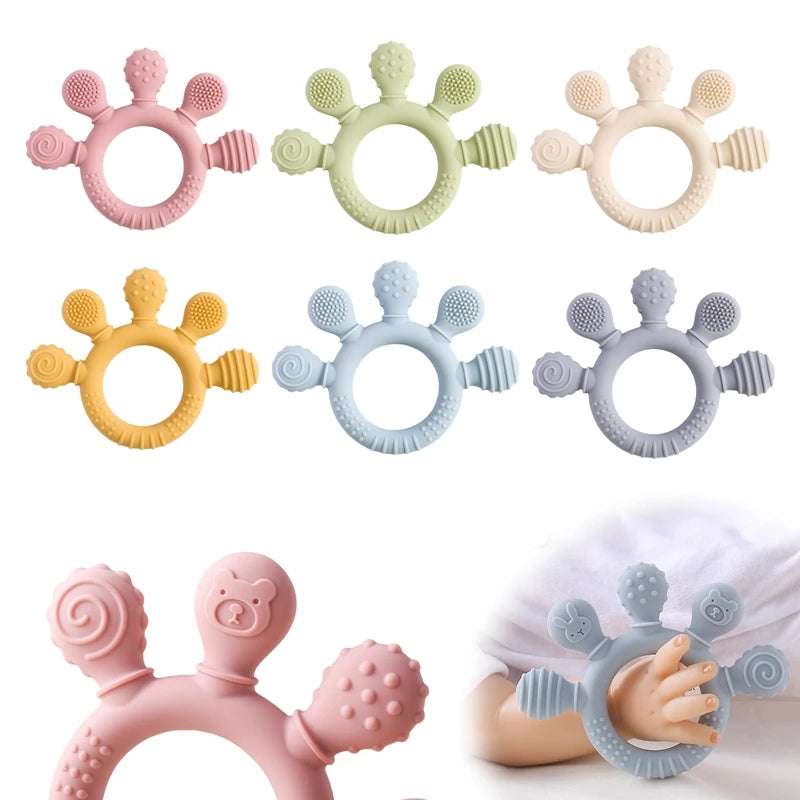 Food Grade Silicone Teether Babies Months