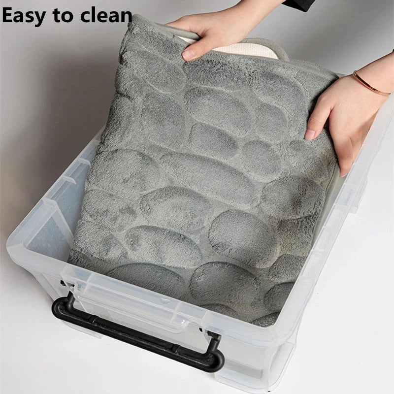 Cobblestone Pattern Non Slip Bath Mat