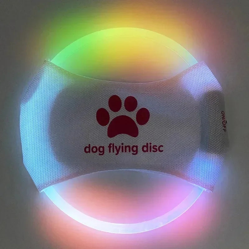 Dog Flying Discs 3 Modes Light Glowing LED luminousTrainning Interactive Toys Game Flying Discs Dog Toy Pet Dog Accessories