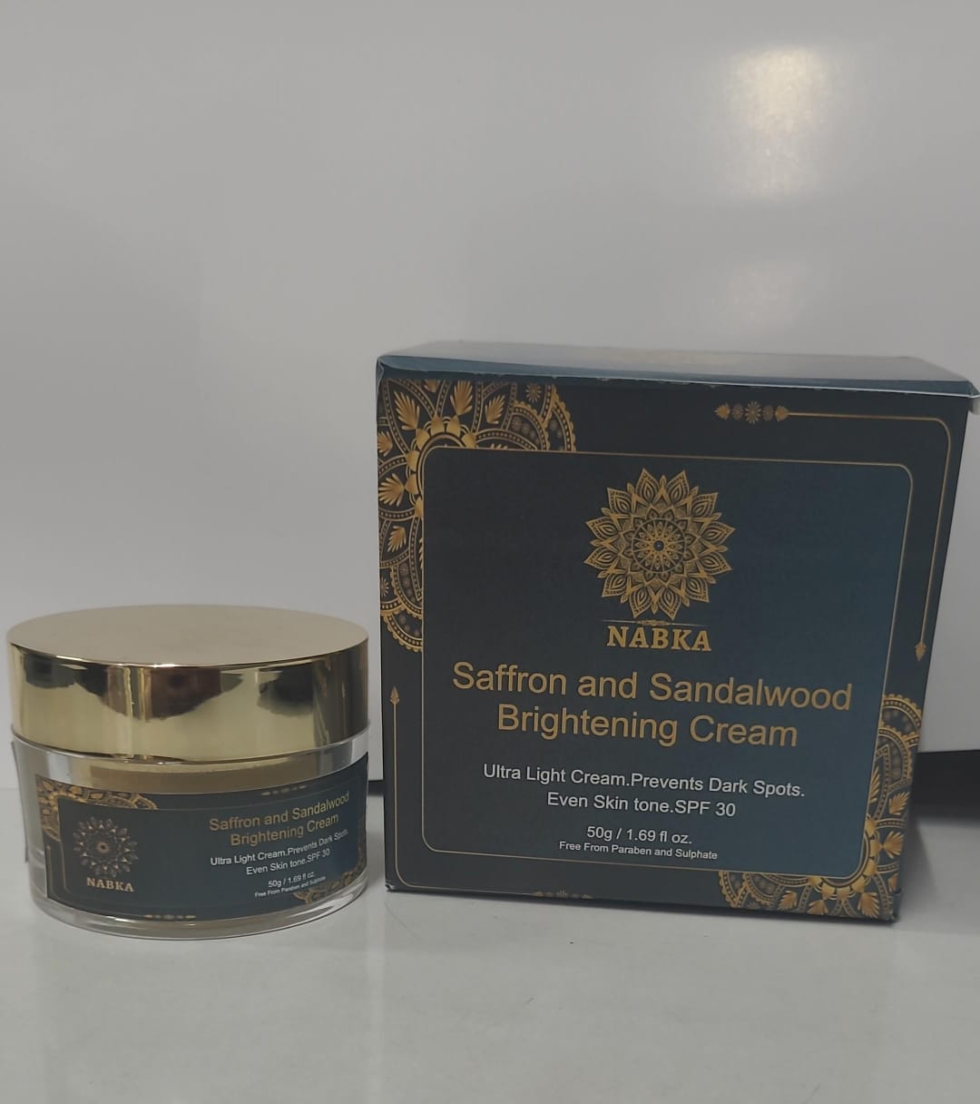 NABKA Daily Face Moisturizer Cream with Sandalwood, Manjistha, SulforaWhite, Saffron, Almond, Sweetwood & Mulberry Extracts for Radiant Glow-nabka