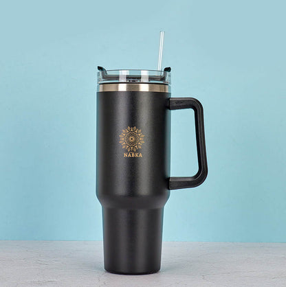 40oz Adventure Quencher Tumbler, Flowstat Double Wall Stainles, Insulated Coffee Mug, Travel Mug, Leak-Proof Vacuum Lids-nabka