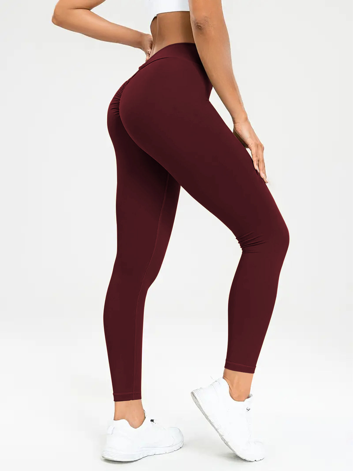 Women's Yoga Pants High Waist Lift High Elastic Tight Fitness Trousers-nabka