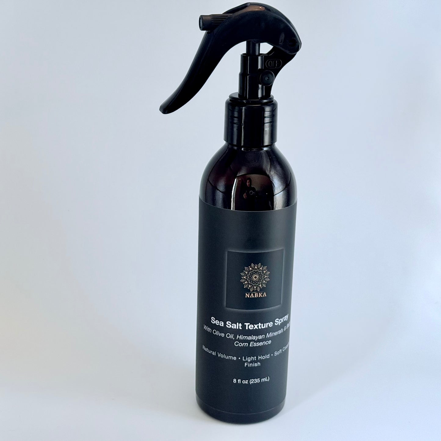 NABKA Sea Salt Spray with Himalayan Pink Salt – Wet-Hair Texture & Volume, Beachy Waves, Lightweight Hold, 8oz