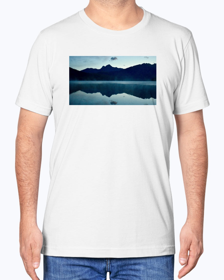 Calm Morning Sunrise, Glacier National Park, Moss Apparel, Unisex T-Shirt