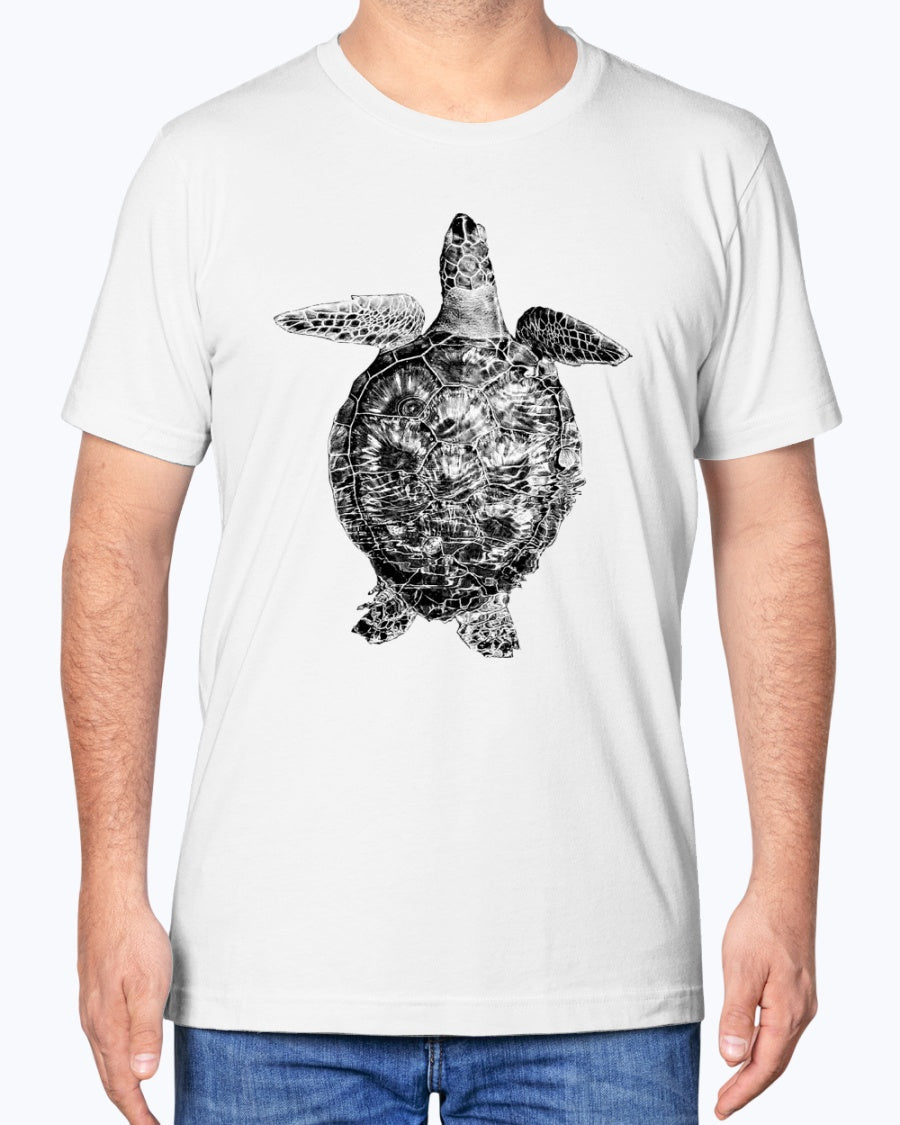 Sea Turtle Swimming Along Sarasota Florida Coast, Sea Turtles, Ocean lovers, turtle fans, Moss Apparel, Unisex T-Shirt