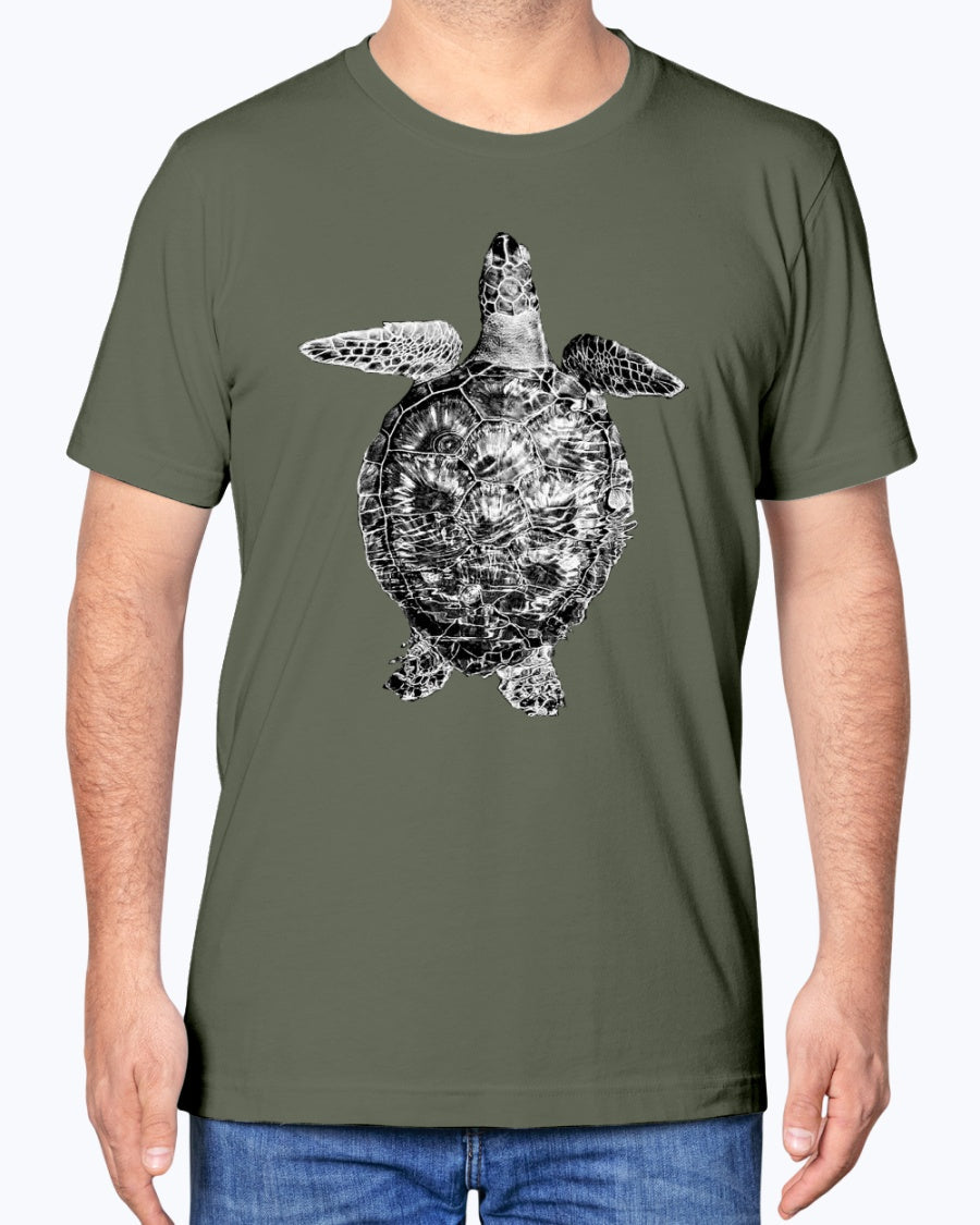Sea Turtle Swimming Along Sarasota Florida Coast, Sea Turtles, Ocean lovers, turtle fans, Moss Apparel, Unisex T-Shirt