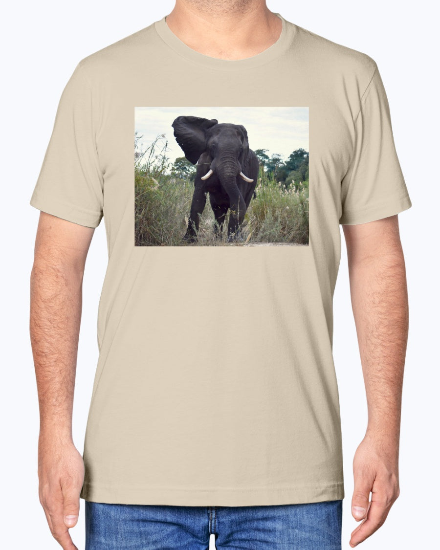 Defiant Elephant, Elephant Conservation, animal fan, wildlife, Moss Apparel, Unisex T-Shirt