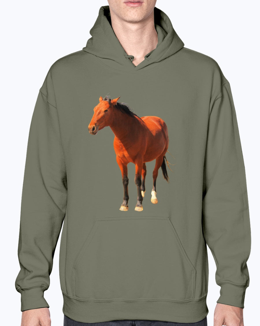 Wild Mustangs, Moss Apparel, Red Desert Horse Herd Conservation Unisex Hoodie
