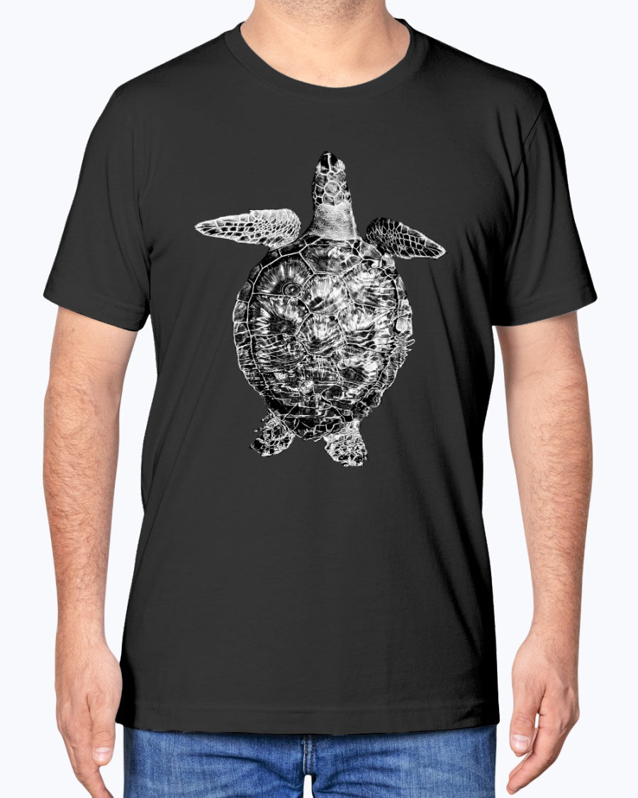 Sea Turtle Swimming Along Sarasota Florida Coast, Sea Turtles, Ocean lovers, turtle fans, Moss Apparel, Unisex T-Shirt