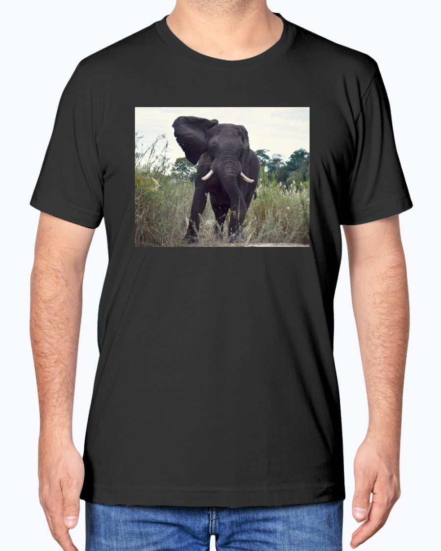 Defiant Elephant, Elephant Conservation, animal fan, wildlife, Moss Apparel, Unisex T-Shirt