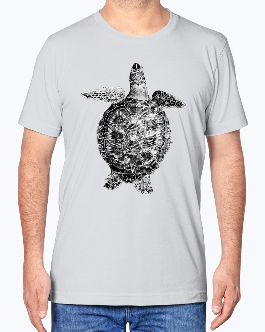 Sea Turtle Swimming Along Sarasota Florida Coast, Sea Turtles, Ocean lovers, turtle fans, Moss Apparel, Unisex T-Shirt